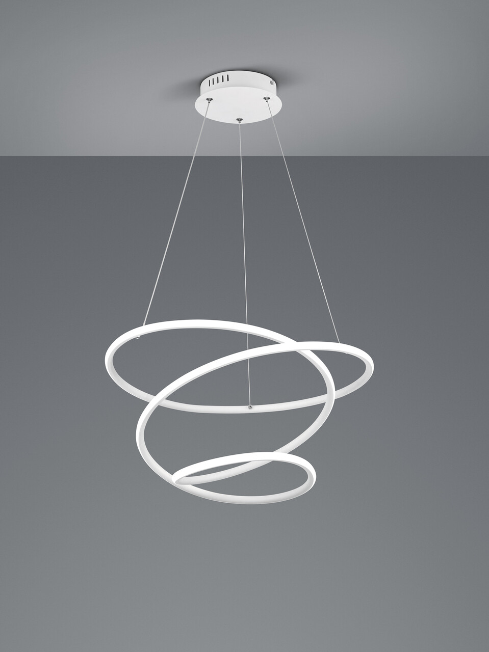 Lustra Bologna, RL, 50x150 cm, 36W, 1x SMD LED, metal, alb mat - imagine 3